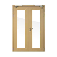 China Supplier Glass Window Steel Fire Proof Door For Sale